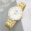 Inspired by CN 9046 Silver/golden Stainless Steel Analog Watch For Women. Watch/Ladies Watch/Wristwatch.. 