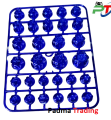 High Quality 30pcs/set Chrome Plating Screw Nut Cap for Motorcycle , Decoration item- Blue.