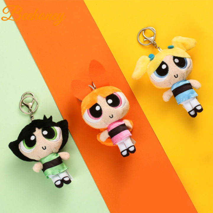 12cm Powerpuff Girls Plush Toys Cute Stuffed Cartoon Anime Character Plush Doll For Birthday Gifts