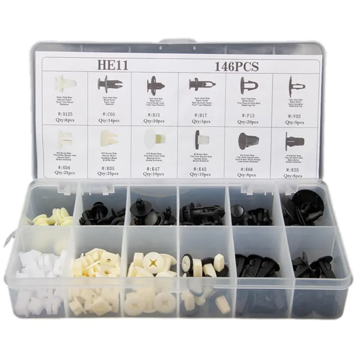 146%20Pcs%20&%20Car%20Bumper%20Tool%20Fender%20Door%20Hood%20Bumper%20Trim%20Clip%20Body%20Retainer%20For%20Toyota%20-%20Image%203