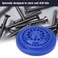 Round Shape Dill Storage Box 1-13mm Hard Plastic Drill Bit Organizer Case Stand 100pcs Hole. 
