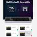 UGREEN M.2 NVMe SATA SSD Dual Protocol Enclosure Adapter Thunderbolt 3 10Gbps USB 3.2 Gen2 USB C External Enclosure Supports M And B&M Key SSD.