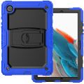 For Samsung Galaxy Tab A8 10.5 2021 Shockproof Black Silicone + PC Tablet Protective Case. 