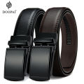 DOOPAI Men Leather Belt Metal Automatic Buckle Ratchet Cowskin Belts for Jeans Genuine Leather Strap Belts for Men Pants Wearhouse. 