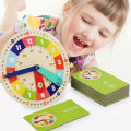 Clock Model Mathematics Kindergarten Primary School Clock Teaching Aids Children's Year 12 Grade Time Cognitive Learning Device Toy.