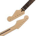 22 Fret Canadian Maple Matte Electric Guitar Neck Compatible For ST Rosewood Wood Tube Left / Right Hand (with Line). 