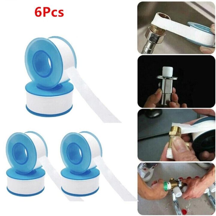 6Pcs%2020m%20X%2016mm%20PTFE%20White%20Threaded%20Sealing%20Tape%20Adhesive%20Plumbers%20Sealing%20Tape%20Fitting%20Thread%20Seal%20Tape%20-%20Image%202