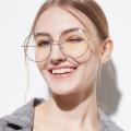 Oversized Round Metal Anti Blue Light Woman Reading Glasses Men Clear Lens Vintage Eyeglasses Presbyopia Large Computer Goggles. 