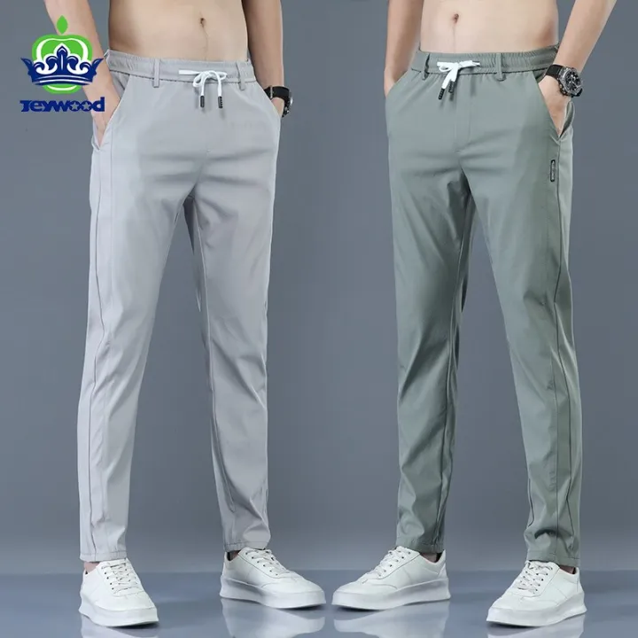 Men's%20Trousers%20Spring%20Summer%20Thin%20Green%20Solid%20Color%20Fashion%20Pocket%20Applique%20Full%20Length%20Casual%20Work%20Pants%20Pantalon%20-%20Image%203