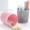 Cylinder Hollow Pen Pot Holder Simple Scissors Sunglasses Makeup Brush Container Multifunctional Desktop Storage.