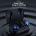 【FUPANG】D030 Bluetooth earphones ear hook wireless headphone touch control Sports running headset with microphone. 