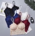 Flower Lace Bra Top Wire Free Push Up Bra Body Shaping Women Underwear Lingerie Full Cup Seamless Bras.