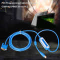 Programming cable wear-resistant Durable 1pc 3meter PLC programming for Omron CQM1H/CPM2C series Blue with CD. 