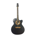 Best Signature Acoustic Guitar with Electric Output + bag + Picks – Black. 