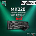 Logitech MK220 Compact Wireless Keyboard and Mouse Combo for Windows, 2.4 GHz Wireless with Unifying USB-Receiver, 24 Month Battery, Compatible with PC, Laptop.