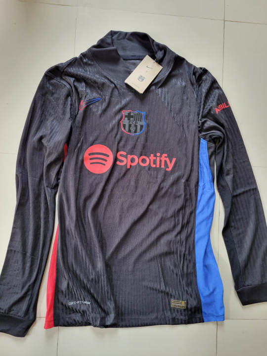 BARCELONA AWAY 2024-2025 AWAY PLAYER EDITION JERSEY FULL SLEEVE