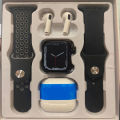 T55 Plus Pro Max Bluetooth Calling Smartwatch with Free 2 Pair belts and Wireless Bluetooth Earphone.