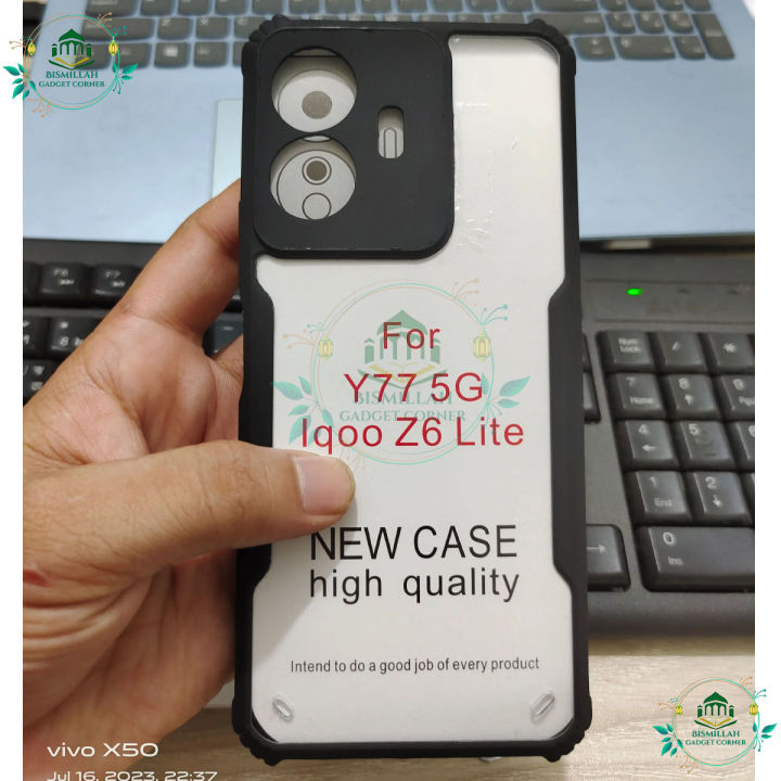 For Vivo Y77 5G, Y77e 5g, iqoo Z6 Lite 5g Shockproof Bumper Cover VivoY77 Y 77 Back Part - Phone