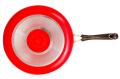 Non-stick German Quality Taper Fry Pan- 26.5 cm- Red.