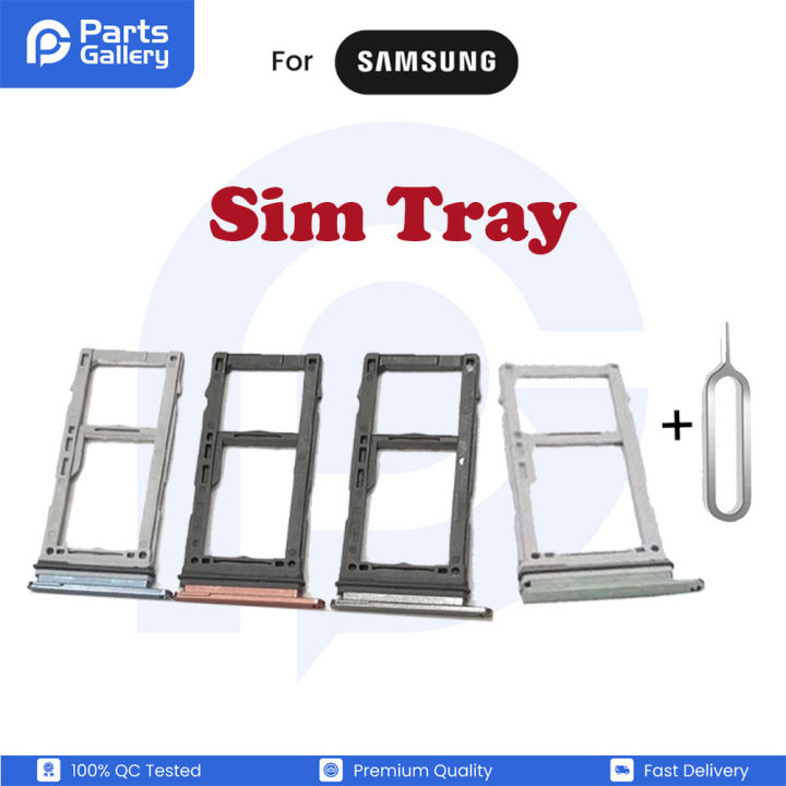 For Samsung Galaxy S10/S10 Plus Nano Sim Card Tray Holder Sim Adaptor With Free Sim Ejector Pin Replacement Part