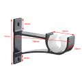Single Curtain Rod Brackets for Drapery Rod Aluminum Alloy Heavy Duty Curtain Rod Holders (Black) 12Pcs. 