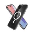 SPIGEN Case For Apple iPhone 12, 13, 14, 15 & 16 Series - Crystal Magnetic Back Cover. 