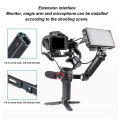 Stabilizer Adjustable Handle Sling Grip L Bracket Extension Arm with Cold Shoe Mount for DJI RS3/RSC2/RS2/RS3 mini/RS3 pro. 