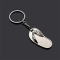 Metal Slippers Keychain for Car Bike Motor Cycle, Sandal Flip Flops Pendant Key chain Ring for Bag Gift.