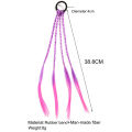 1/7Pcs Synthetic Colorful Braids Hair Extensions With Rubber Bands Rainbow Braided Ponytail Hairpieces Hair Accessories For Kids Girls.