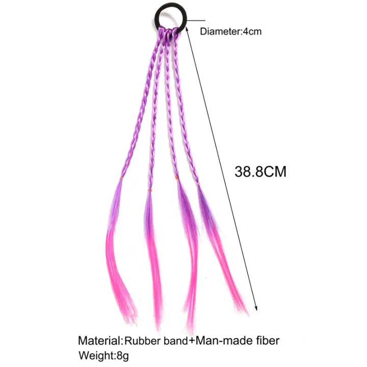 1/7Pcs%20Synthetic%20Colorful%20Braids%20Hair%20Extensions%20With%20Rubber%20Bands%20Rainbow%20Braided%20Ponytail%20Hairpieces%20Hair%20Accessories%20For%20Kids%20Girls%20-%20Image%208