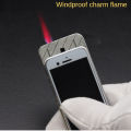 Phone Gas Lighter Iphone Shape slide Turbo Gas Jet Lighter. 