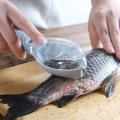 Fish Clean Scales with Cover fish scaler scraper remover fish skin brush scraping fishing -. 