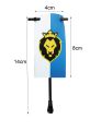 Big Knights Flags for Castle Knight Flagman Warlords Roman Infantry Square Military Castle Knight Building Brick Figure.