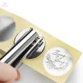 Embosser Stamp Desktop Stamp Multifunction Manual Press Stainless Steel for Wedding Invitation. 
