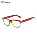 55681 Retro Anti Blue Glasses Frames Women Customized Prescription Glasses Fashion Rectangle Eyeglasses.