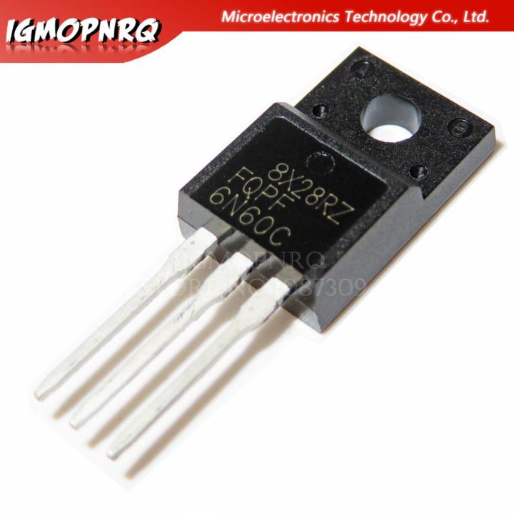 10pcs FQPF6N60C 6N60C 6N60 MOSFET 600V 6A N-Channel
