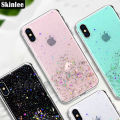 Phone case For Redmi A3 Back cover Full Stars Moon Glitter Bling Sequins Starry Sky Transparent Soft Cover For Mi Xiaomi Redmi A3 Cover cases. 