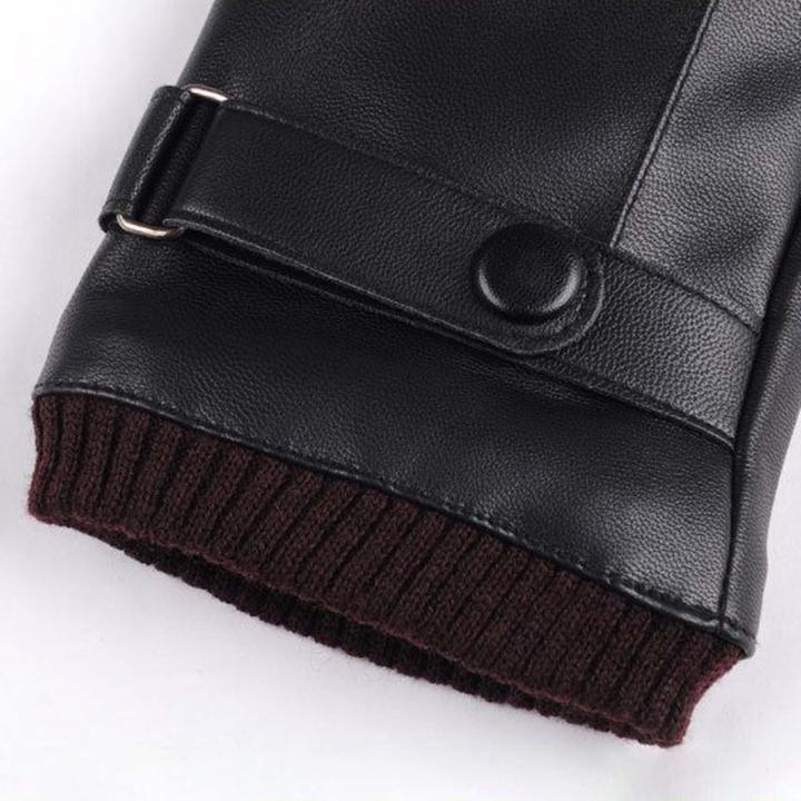Fityle%20Men%20Winter%20Gloves%20PU%20Leather%20Windproof%20Touchscreen%20Texting%20Typing%20for%20Riding%20-%20Image%205