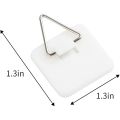 50PCS Plate Hangers Hooks for Decor 1.3Inch Sticky Invisible Adhesive. 