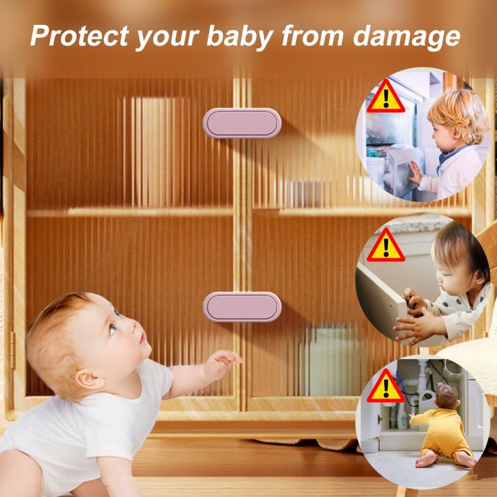 Kids%20Multifunctional%20Safety%20Locks%20Baby%20Anti-pinch%20Hand%20Cabinet%20Lock%20Double%20Lock%20Invisible%20Button%20Cabinet%20Door%20Lock%20Baby%20Protective%20Refrigerator%20Drawer%20-%20Image%206