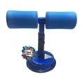 Self-Suction Sit-up Bar Assistor - Gym Workout Fitness Equipment - Blue. 