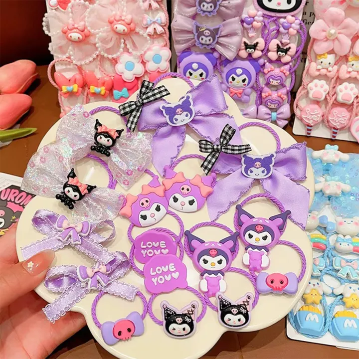 18Pcs%20Kuromi%20Hair%20Clip%20Set%20Kawaii%20Baby%20Girl%20Sanrio%20Hair%20Accessories%20for%20Kids%20-%20Image%203