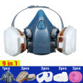 7502 Respirator Mask Protective Mask Industry Painting Spray Dust Gas Mask With 3M 501 5N11 6001CN Chemcial Half face Mask. 