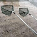 Fishing Hand Nets Telescopic Retractable FishingNet Telescopic Foldable Fishing Landing Net Aluminum Alloy Bird Fish Fly Catcher（1M5）. 