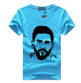 Argentina's Messi Lovers Round Neck Short Sleeve Tshirt.