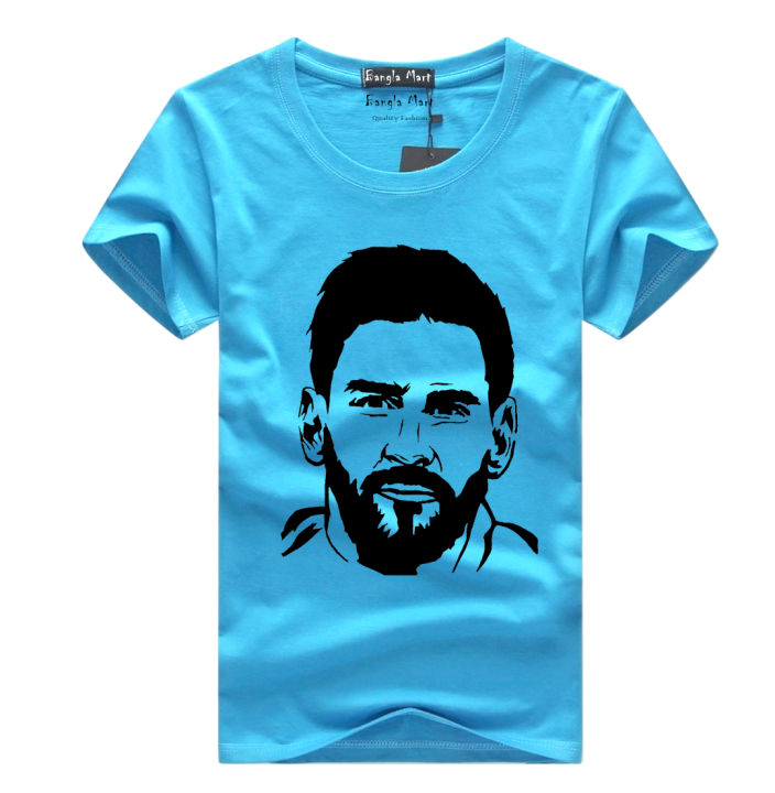 Argentina's%20Messi%20Lovers%20Round%20Neck%20Short%20Sleeve%20Tshirt%20-%20Image%206