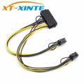 XT-XINNTE 24Pin to to Dual 6 Pin PCI-E Graphics Card Power Cable With Boot Graphics Adapter Cable Wire 18AWG 30cm. 