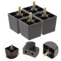 4 Pcs Replace Rubber Plastic Sofa Legs Furniture Cabinet Replacement Feet Metal for. 