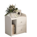 RK MDF M04 Exclusive Bed Side Table- Side Table- BedSide Table- Bad Side Table  With Drawers Full White Finish. 