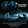 Fine-quality Soft Dome Balanced Car Tweeters Horn Loudspeaker Sound Modified Speaker. 